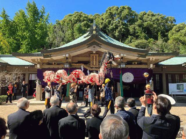 長崎大学龍踊部による龍踊の演舞