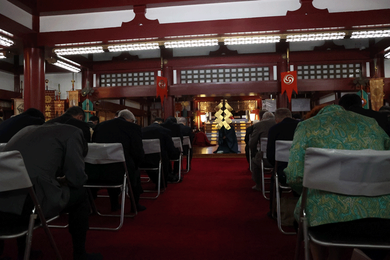 竣工奉祝祭「金幣神事」