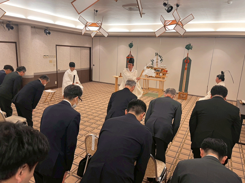 祈願祭での修祓